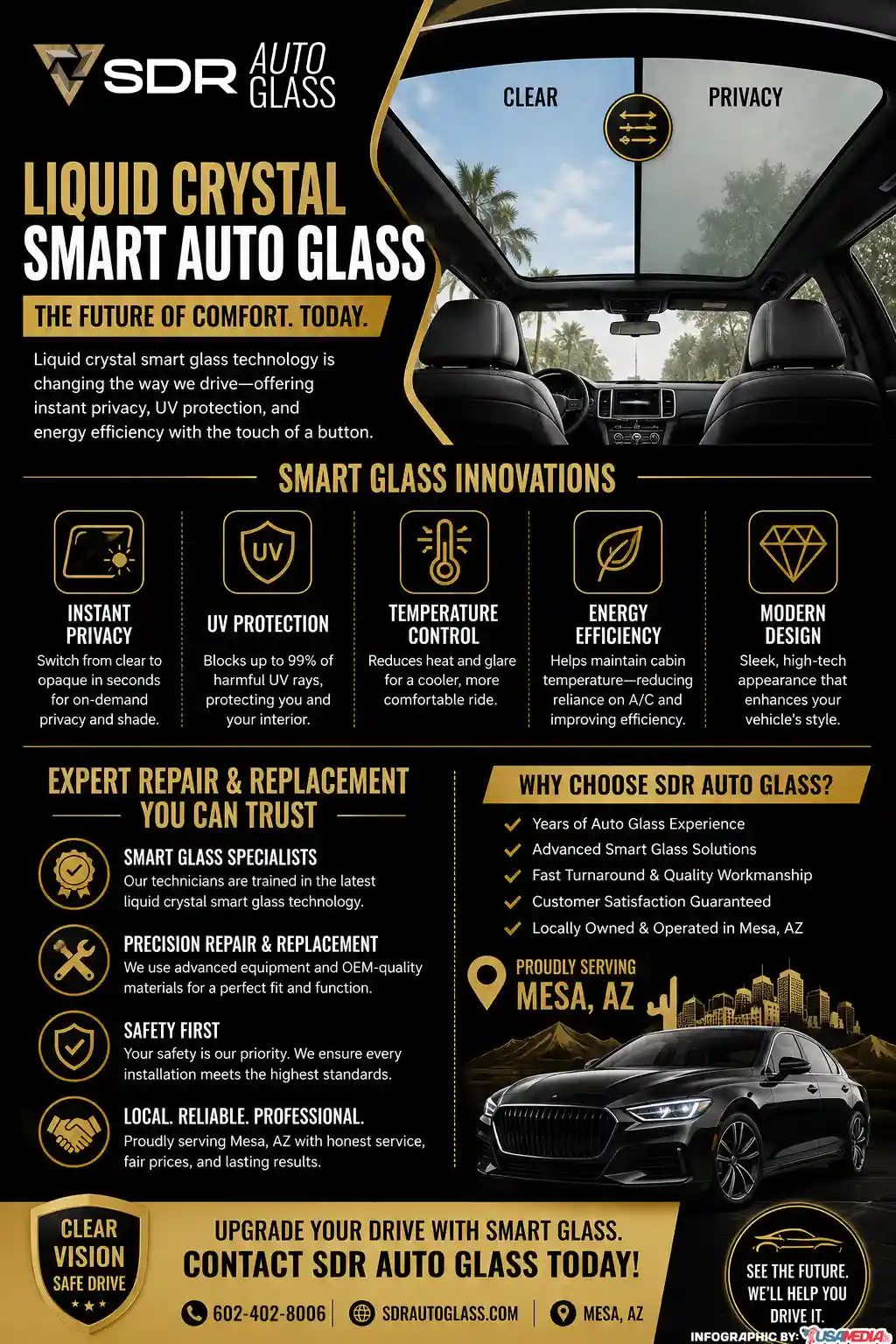 Liquid Crystal Smart Auto Glass Innovations & Expert Repair Services